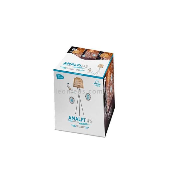 Candeeiro de chão natural Amalfi 145 sem embalagem de cabos