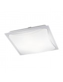 Plafón LED de techo cuadrado de color blanco y metal para instalar en superficie | LeonLeds Iluminación