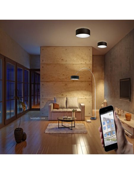 Trio Lighting Hotel plafonnier en tissu 50cm ambiant | LeonLeds.com