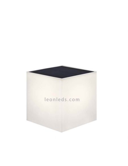 Aplique LED solar exterior cuadrado Wally 18cm