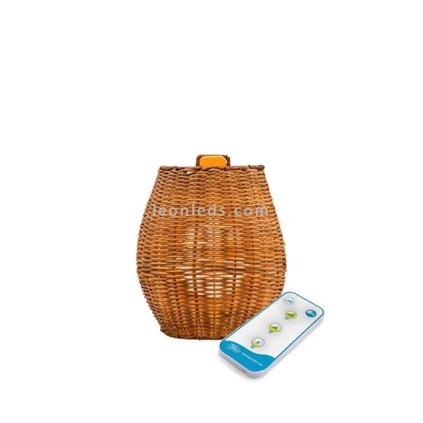 Aplique LED exterior natural sin cables Saona 25 wall