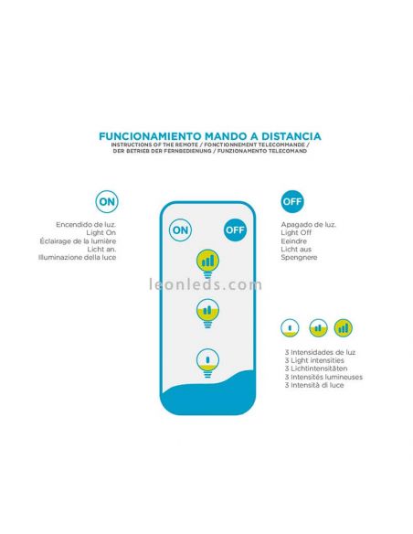 Applique d'extérieur LED naturelle télécommandée Saona 25