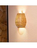 Aplique LED exterior natural sin cables Saona 25 wall ambiente ampliado