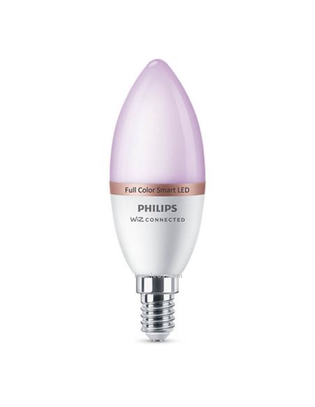 Bombilla LED Vela RGB con Wiz, Wi-Fi y Bluetooth Regulable E14 Eglo |  LeonLeds
