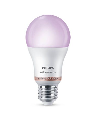 Bombilla LED RGB con Wiz y Wi-Fi y Bluetooth Regulable A60 E27 60W Philips | LeonLeds