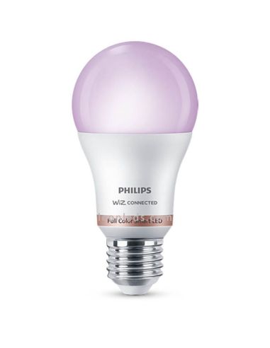Lâmpada LED RGB com Wiz e Wi-Fi e Bluetooth Regulável A60 E27 60W Philips | leonleds