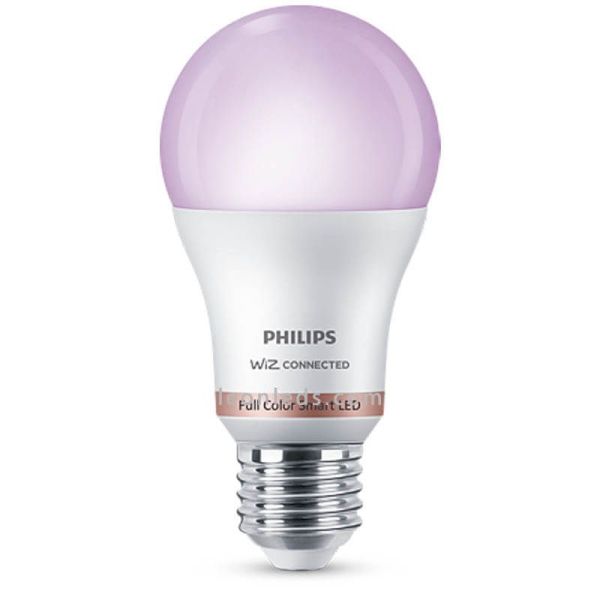 Lâmpada LED RGB com Wiz e Wi-Fi e Bluetooth Regulável A60 E27 60W Philips | leonleds