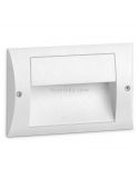 Baliza Empotrable Exterior LED Blanca Brillante 4W 3000K Lara Horizontal | LeonLeds