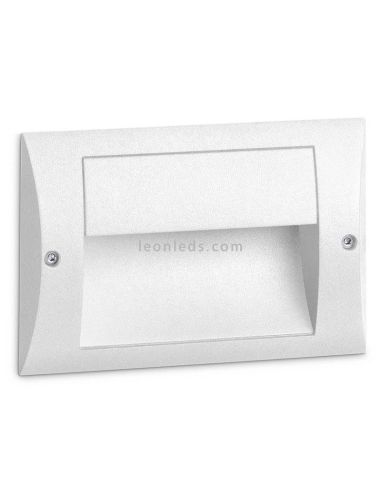 Baliza Empotrable Exterior LED Blanca Brillante 4W 3000K Lara Horizontal | LeonLeds