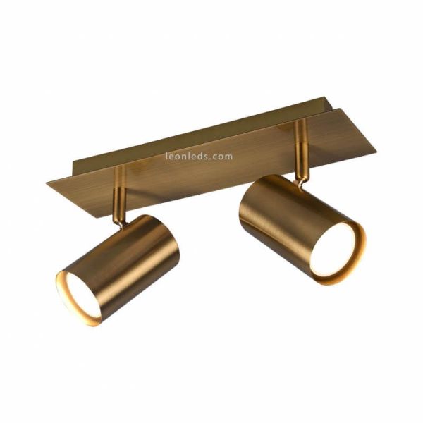 Réglette à 2 lumières Marley 2 X GU10 802400201 Vieux Bronze | leonleds