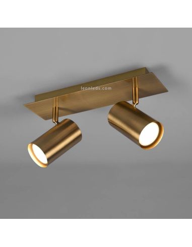 Regleta con 2 luces Marley 2 X GU10 802400201 Bronce Viejo | LeonLeds