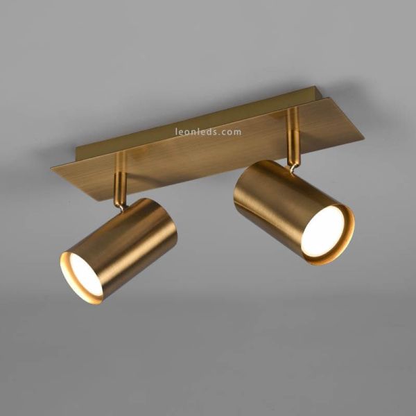 Regleta con 2 luces Marley 2 X GU10 802400201 Bronce Viejo | LeonLeds