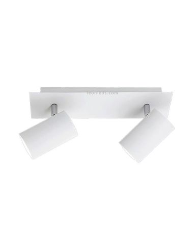 Batten com 2 luzes Marley 2 X GU10 802400201 Branco | leonleds