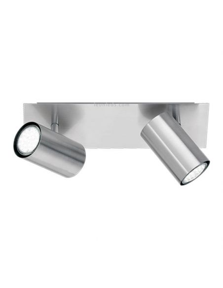 Regleta con 2 luces Marley 2 X GU10 802400201 Niquel Mate | LeonLeds