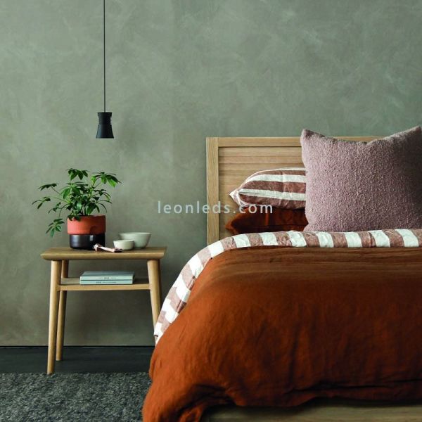Lámpara colgante Pagoda 1xGU10 blanca o negra Mantra | LeonLeds