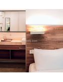 Aplique LED Hanok blanco pequeño 14W ambiente