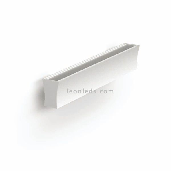 Aplique LED Hanok blanco pequeño 14W Leónleds