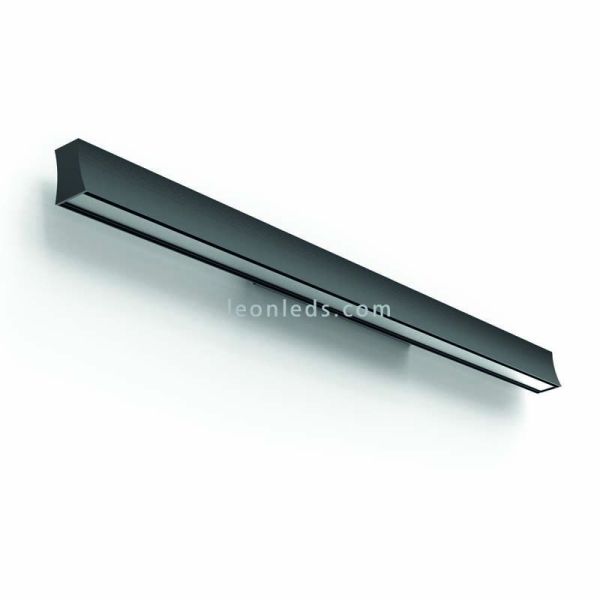 Aplique de pared LED Hanok grande negro 38W