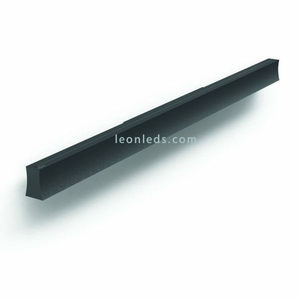 Aplique de pared LED Hanok grande negro 38W dirección de luz Mantra