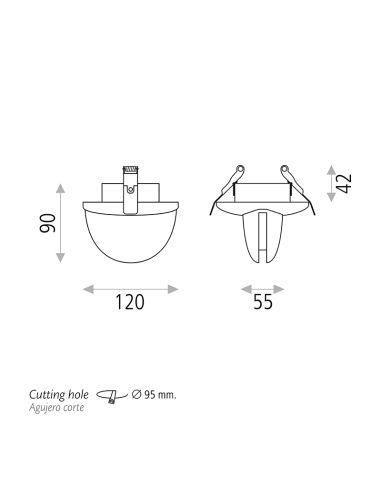 Downlight LED embutido 7W Spectra I LeónLeds Iluminación