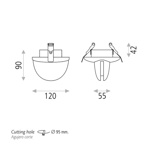 Downlight LED embutido 7W Spectra I LeónLeds Iluminación
