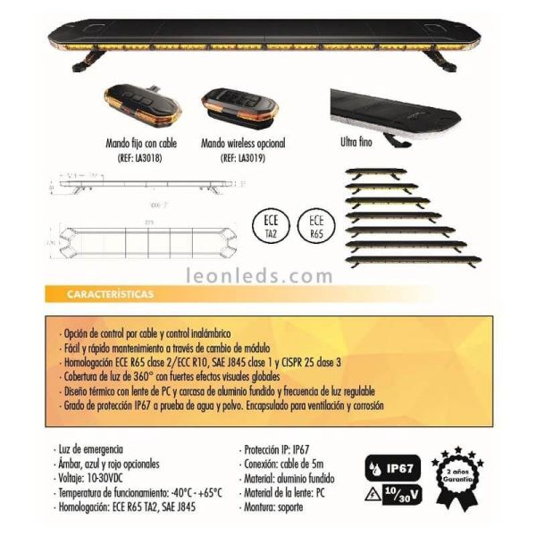 Puente luminoso LED ambar Homologado...