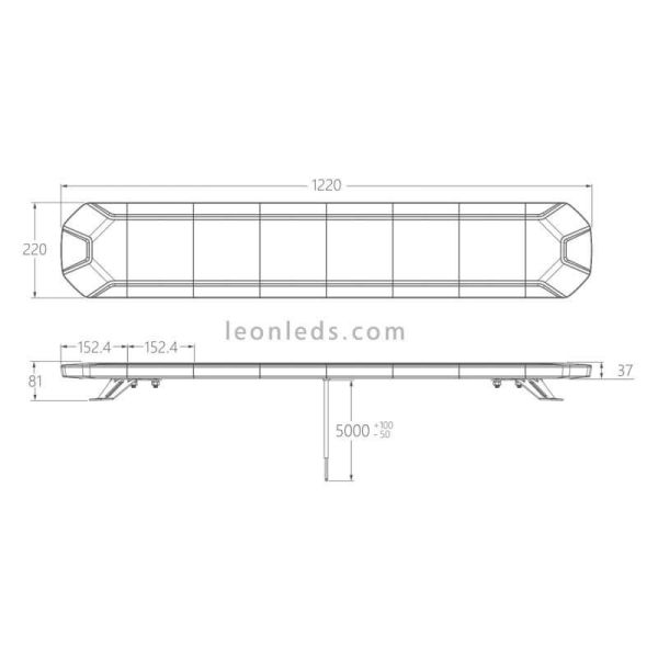 Ponte LED âmbar para luzes...