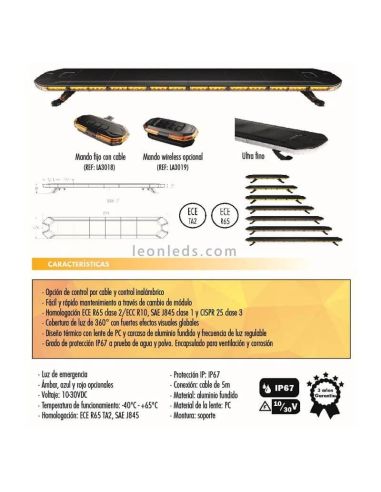 Ponte LED âmbar para luzes...