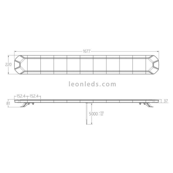 Ponte luminoso LED âmbar homologado...
