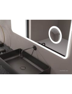Miroir de salle de bain LED Palau Eurobath avec éclairage périmétrique et antibuée | LeonLeds 2