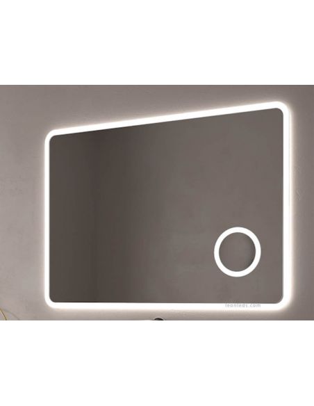 Miroir de salle de bain LED Palau Eurobath avec éclairage périmétrique et antibuée | LeonLeds