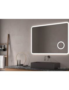 Miroir de salle de bain LED Palau Eurobath avec éclairage périmétrique et antibuée | LeonLeds