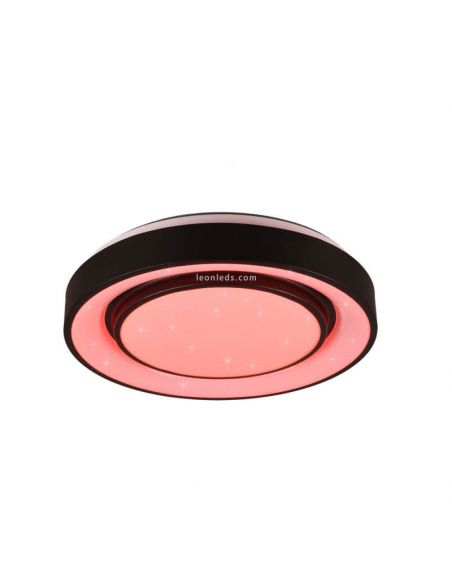 Plafón inteligente LED redondo Mona rojo | LeonLeds