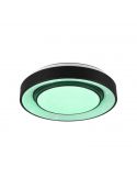 Plafonnier LED Smart rond vert Mona | leonleds
