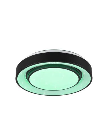 Plafón inteligente LED redondo Mona verde| LeonLeds