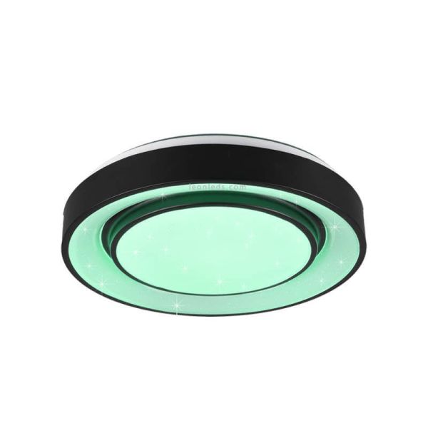 Plafón inteligente LED redondo Mona verde| LeonLeds