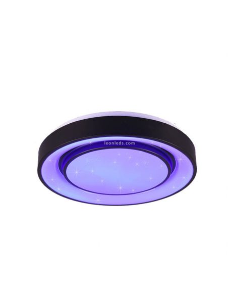 Plafón inteligente LED redondo Mona morado| LeonLeds