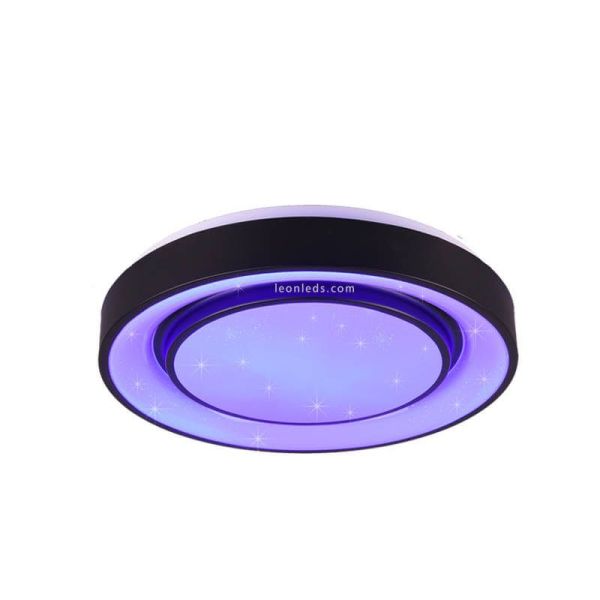 Plafón inteligente LED redondo Mona morado| LeonLeds