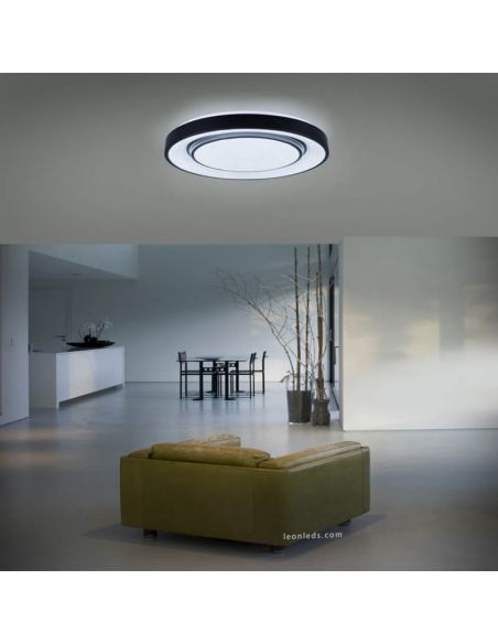 Plafón inteligente LED redondo Mona ambiente| LeonLeds