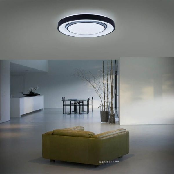 Plafón inteligente LED redondo Mona ambiente| LeonLeds