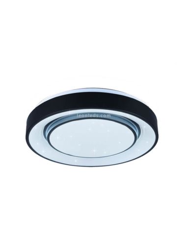 Plafonnier LED intelligent rond bleu Mona | leonleds