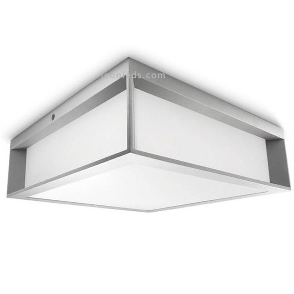 Luminária de teto para exterior alumínio cinza Skies 1XE27 8719514385344 Philips | leonleds