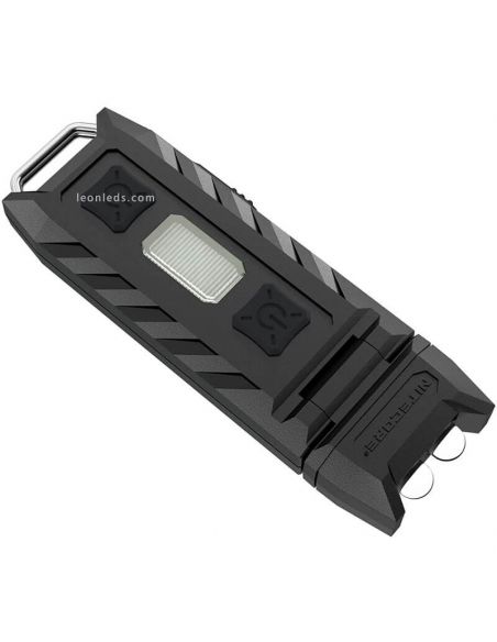 Linterna LED de llavero Thumb con luz orientable 120º led Rojo y recargable Nitecore | LeonLeds