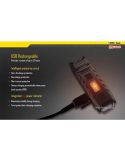 Linterna LED de llavero Thumb con luz orientable 120º led Rojo y recargable Nitecore | LeonLeds
