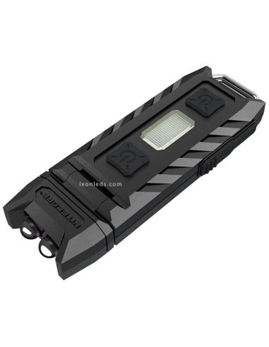 Lanterna porta-chaves Thumb LED com luz regulável 120º Led vermelho e recarregável Nitecore | leonleds