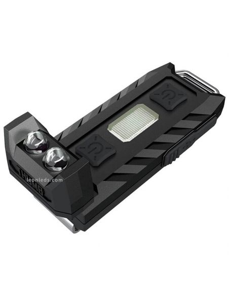 Linterna LED de llavero Thumb con luz orientable 120º led Rojo y recargable Nitecore | LeonLeds