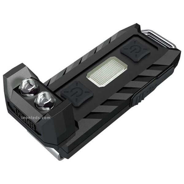Linterna LED de llavero Thumb con luz orientable 120º led Rojo y recargable Nitecore | LeonLeds