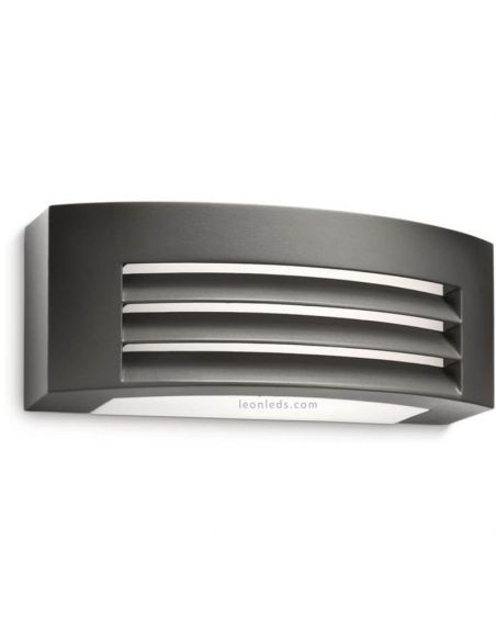 Aplique de pared exterior Antracita Fragance MyGarden Philips | LeonLeds