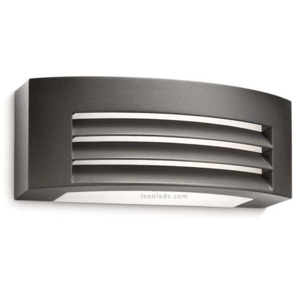 Aplique de pared exterior Antracita Fragance MyGarden Philips | LeonLeds