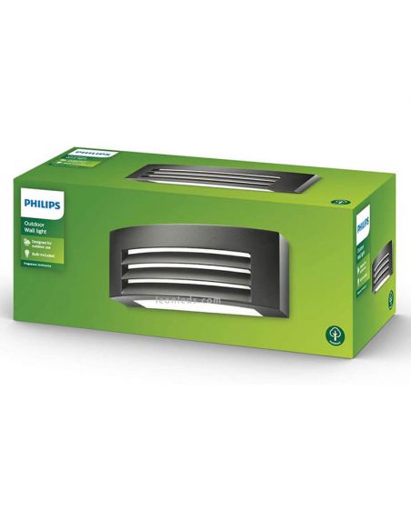 Aplique de pared exterior Antracita Fragance MyGarden Philips | LeonLeds